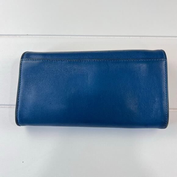 Cole Haan Vintage Cerulean Blue Handbag Purse & Ocean Alexa Wallet - Picture 13 of 16